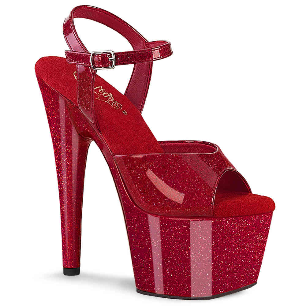 Pleaser - ADORE709GP KnöchelriemenSandale - Rot